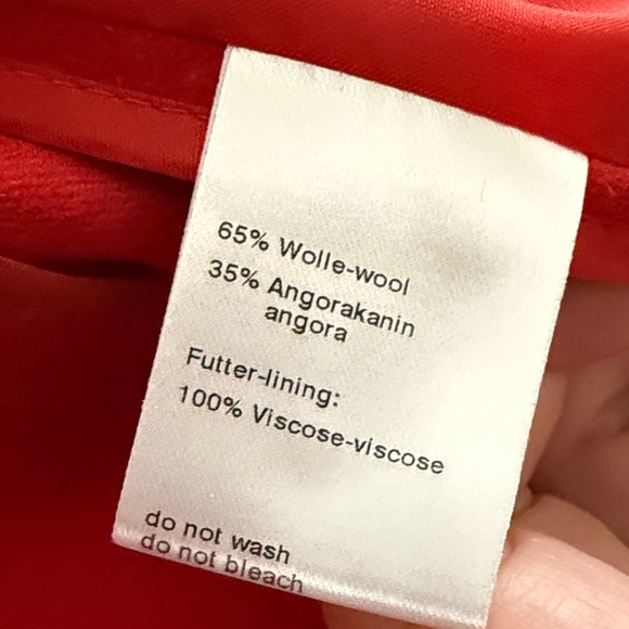 Akris Punto Cherry Red Women's Suit Jacket - Picture 9 of 10